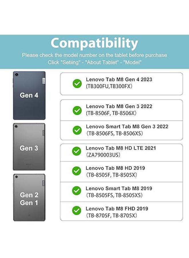 Procases 2 Pack Screen Protector For Lenovo Tab Tab M8 Smart Tab M8 3Rd Gen 2022 Tab M8 Hd Lte 2021 Tab M8 Hd Smart Tab M8 Tempered Glass Screen Film Guard 8.0 Inch - Image 2
