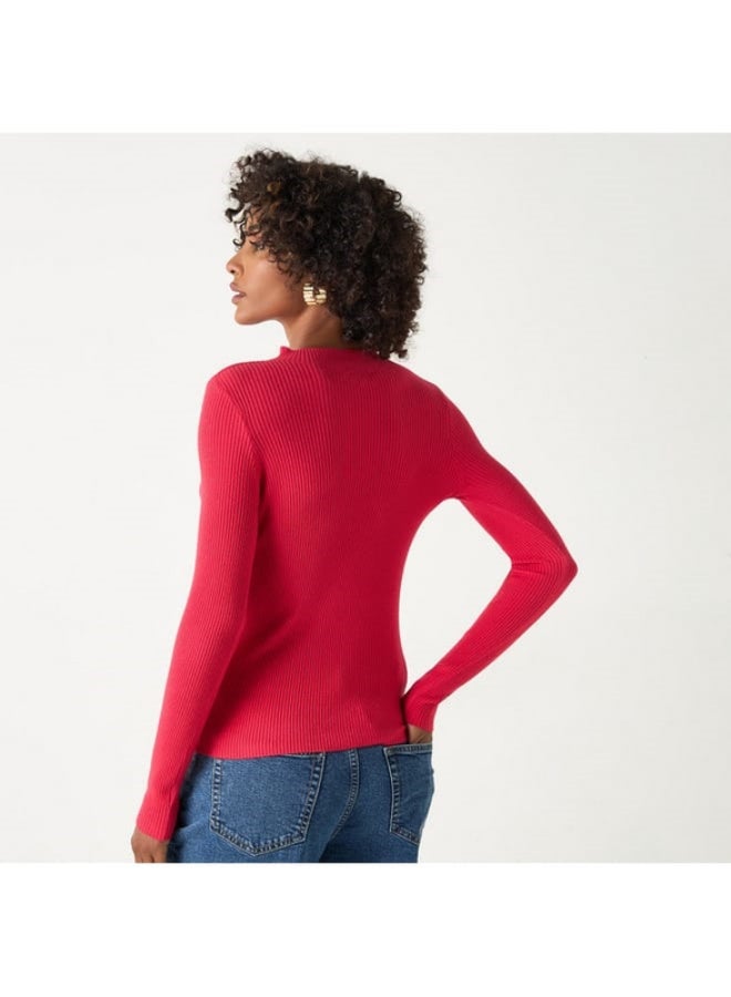 2Xtremz 2Xtremz Ribbed Sweater with Long Sleeves - Image 3