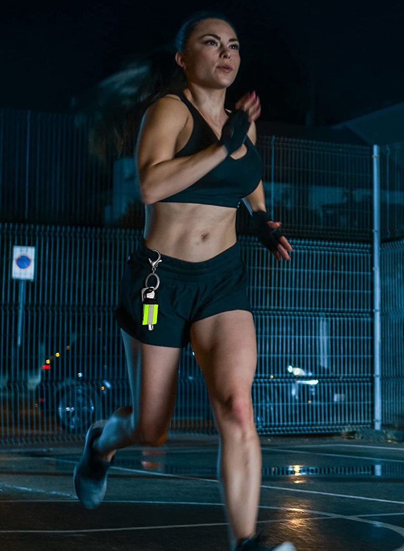 Keychain Tags, Reflective Zipper Pulls Nylon Bright Tags for First Aid Bag Backpack Pendants for Kids and Adults Dog Collar Zippers Decorations 12 Pieces - Image 2