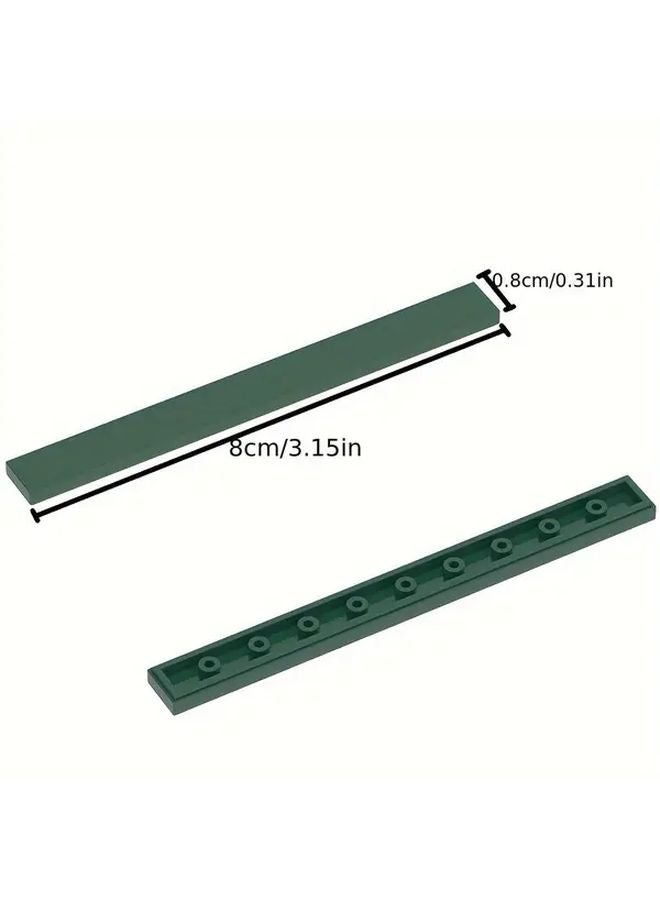 White Building Blocks Set 9PCS ABS Low Wall Bricks Farm Garden Characters - Image 3