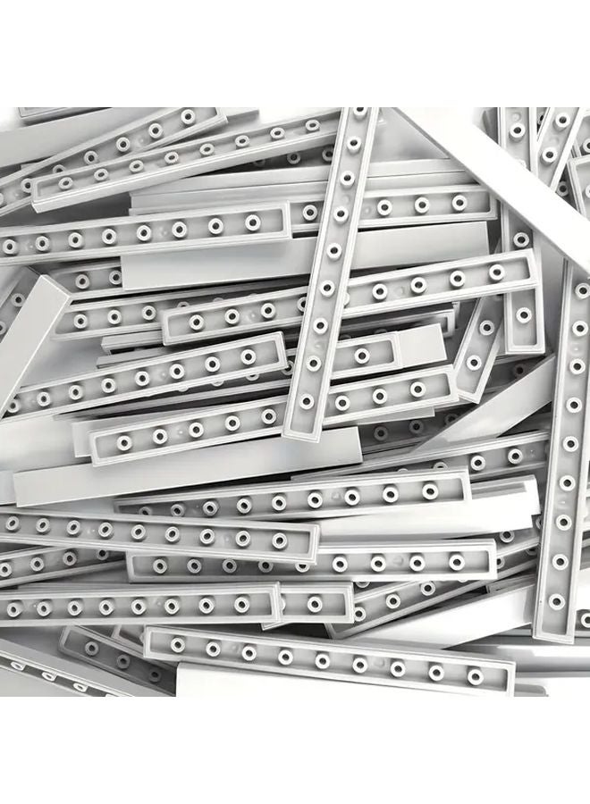 White Building Blocks Set 9PCS ABS Low Wall Bricks Farm Garden Characters - Image 2