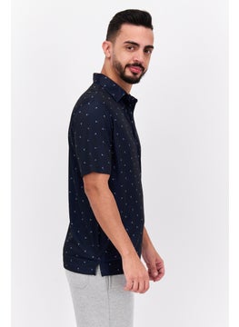 Greg Norman Men Sportswear Fit Short Sleeves Outdoor Polo, Navy  - Image 3