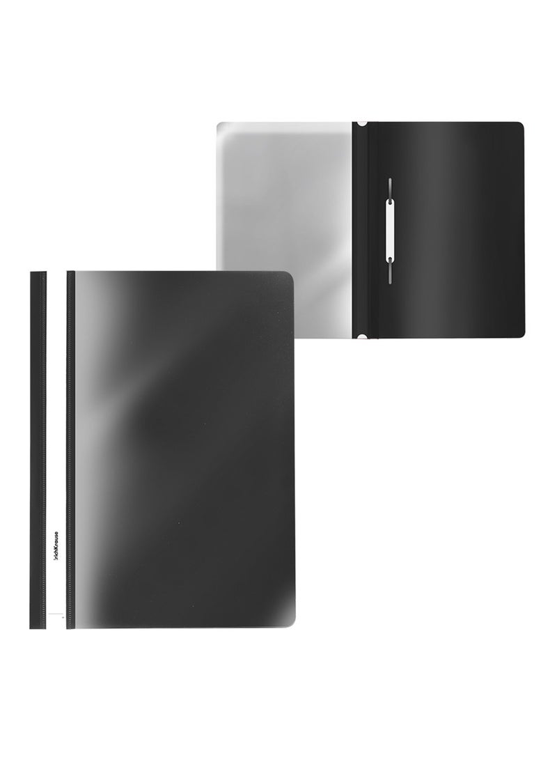 ErichKrause 20-Piece A4 Size Report File With Fastener Black - Image 1