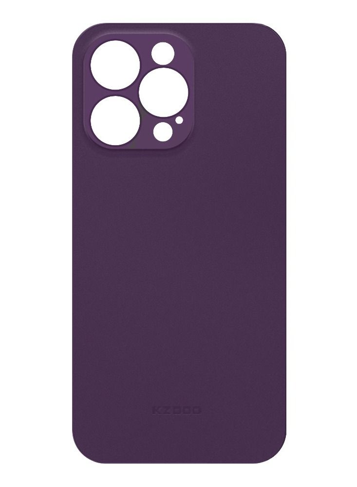 KZDOO iPhone 14 Pro Max Case Air Skin Series Ultra Slim Frosted Anti Slip Back Cover Full Coverage Camera Lens Protection 6.7 inch Purple - Image 2