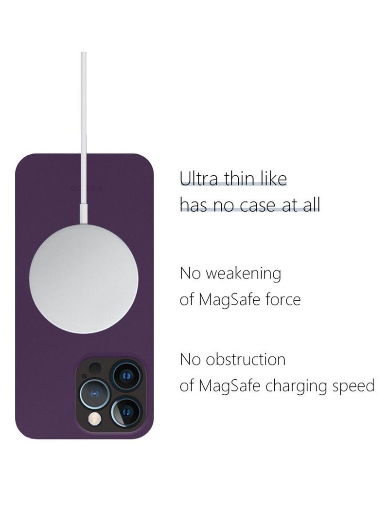 KZDOO iPhone 14 Pro Max Case Air Skin Series Ultra Slim Frosted Anti Slip Back Cover Full Coverage Camera Lens Protection 6.7 inch Purple - Image 4