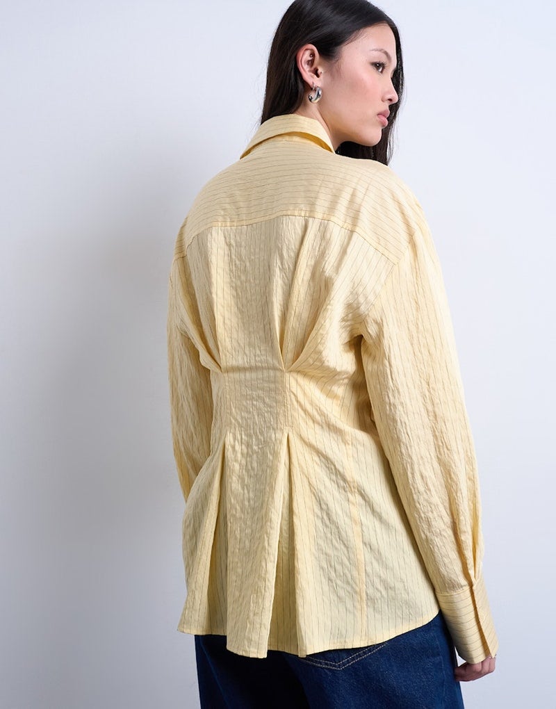 TOPSHOP Casual Long Sleeve Asymmetric Shirt Woven - Image 2