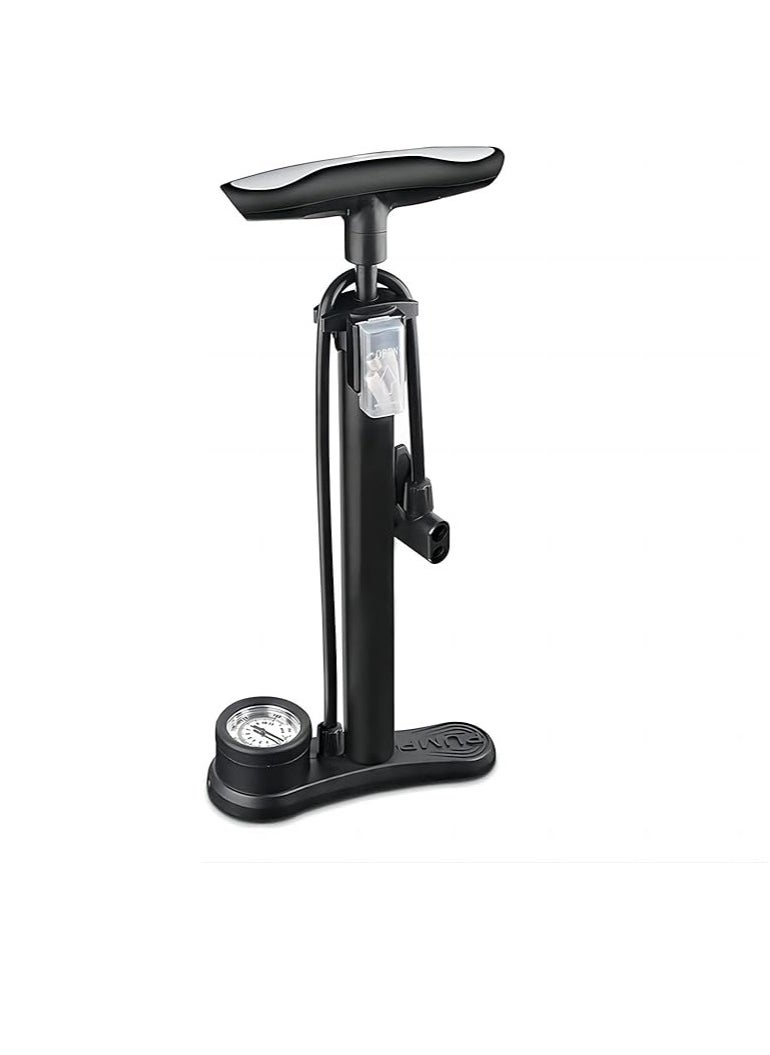 Cool Baby Style COOLBABY Bicycle Floor Pump with Pressure Gauge Bicycle Pump 160 PSI High Pressure Fits Schrader and Presta Valves  - Image 1