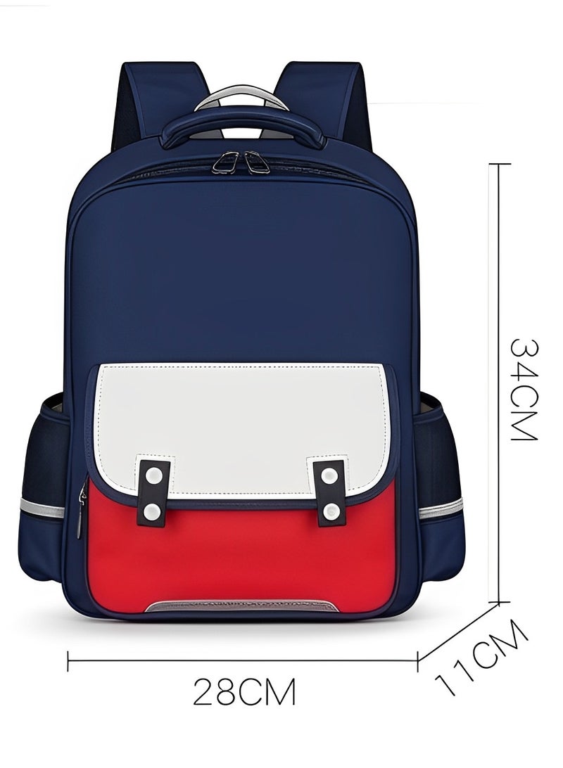 Skycare Lightweight Primary School Backpack with Front Zip Pocket, Mesh Side Pockets, for Grades 3-6 - Image 2