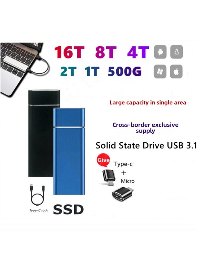 Generic Mobile SSD Hard Disk Build-Capacity:10TB-Interface:Black (cost Performance)  - Image 1