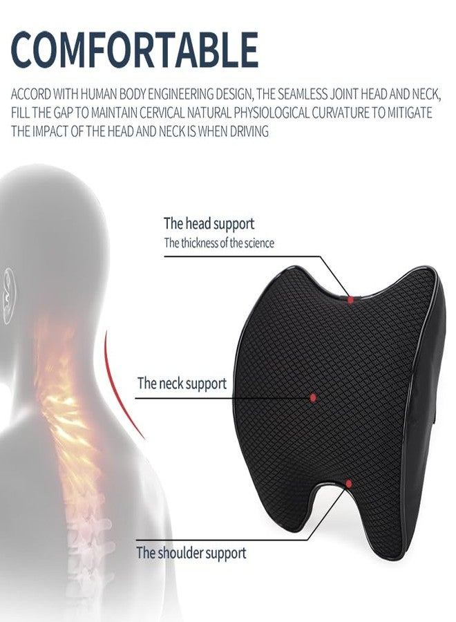 Ovyuzhen Car Neck Support Pillow,Car Neck Pillow for Relieving Neck Fatigue 100% Soft Memory Foam,Ergonomic Design - Image 2