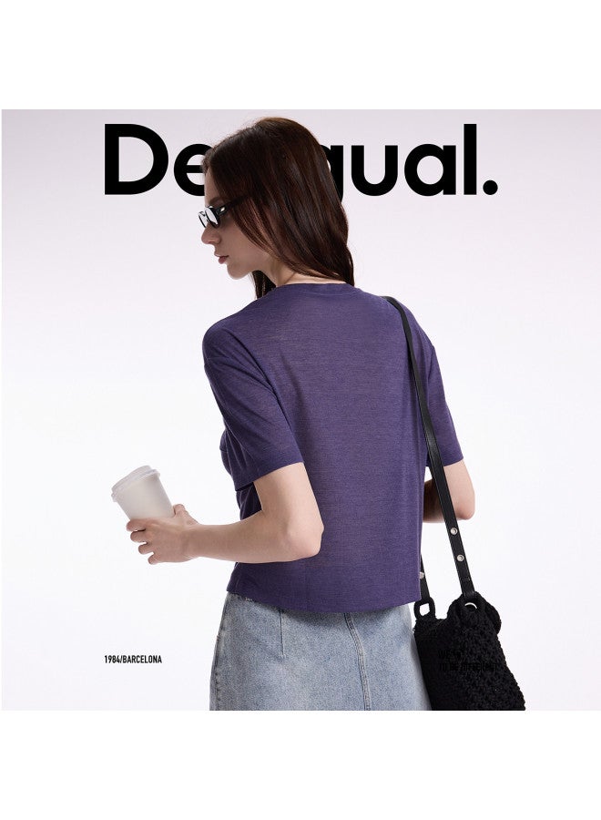 DESIGUAL printed Oversized Drop-shoulder Women's T-shirt - Image 5