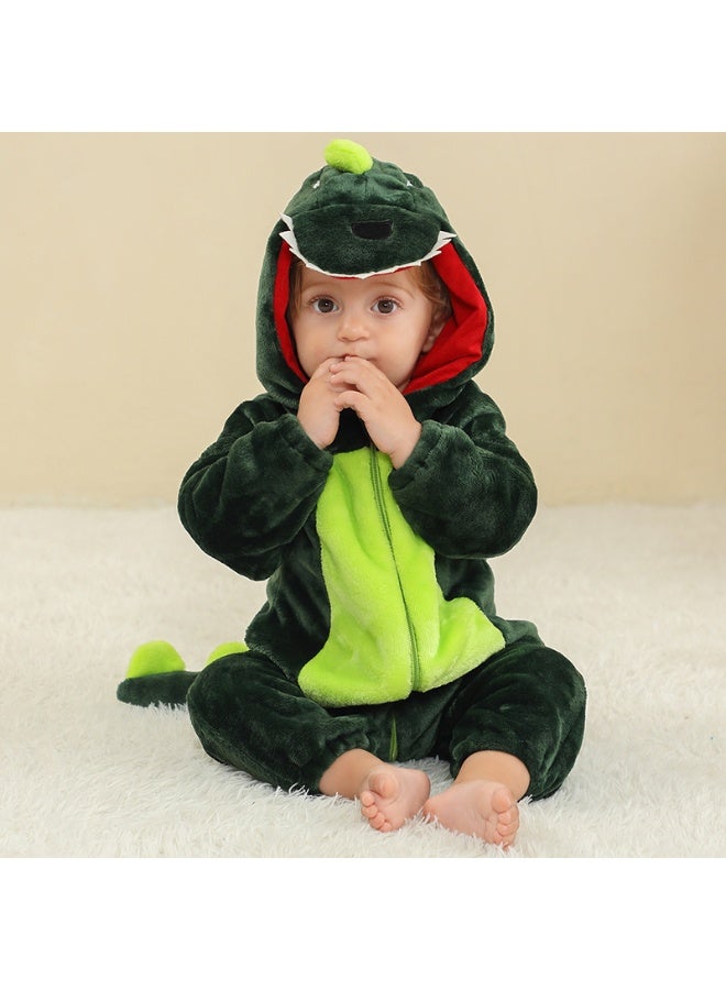 Kids Dino Onesie Party Costume, Kids Animal coverall, Costume Kids Pajamas，High quality flannel, soft and comfortable, with elastic mouth design to prevent air leakage - Image 3