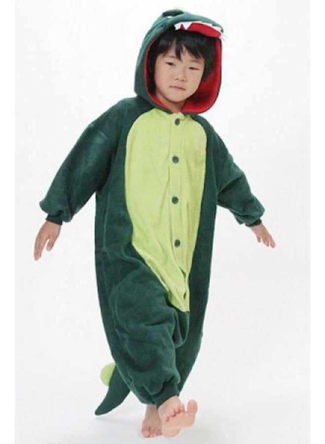 Kids Dino Onesie Party Costume, Kids Animal coverall, Costume Kids Pajamas，High quality flannel, soft and comfortable, with elastic mouth design to prevent air leakage - Image 1