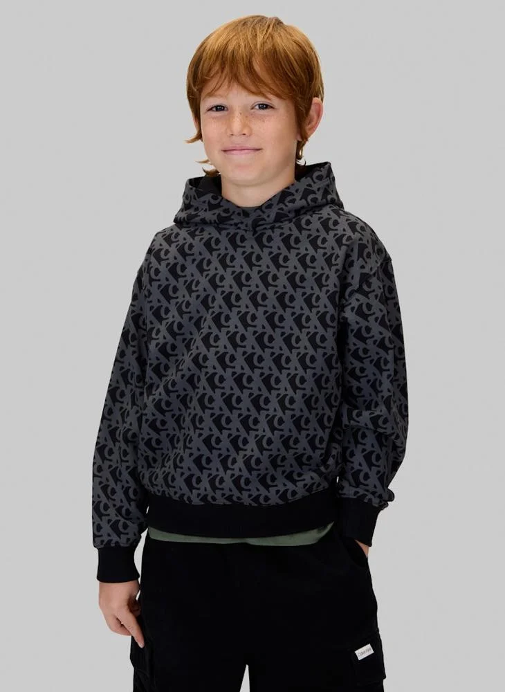 Calvin Klein Jeans Youth Graphic Pullover Hoodie