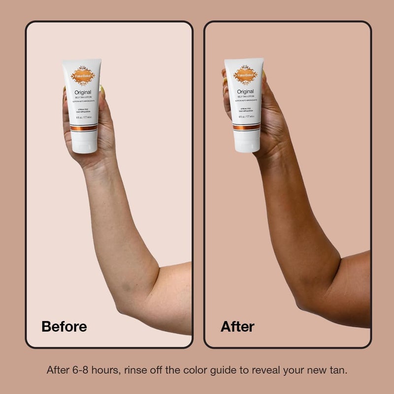 Fake Bake Original Self-Tan Lotion - 6 oz Streak-Free Tanning Lotion for Women - Image 4
