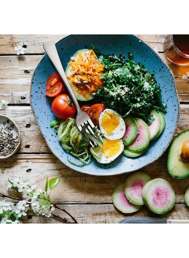 Hiware 12-piece Stainless Steel Salad Forks Dessert Forks Set, Dishwasher Safe, 6.7 Inches - Image 2