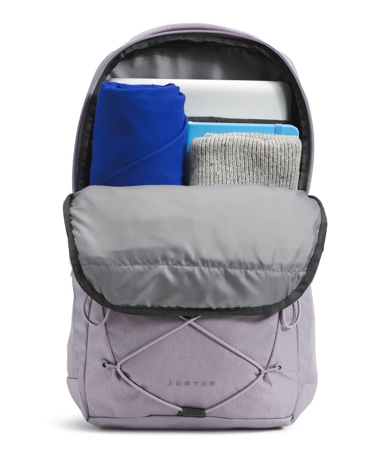 THE NORTH FACE حقيبة ظهر لابتوب يومية للنساء من ذا نورث فيس، رمادي داكن/رمادي، مقاس واحد - Image 5