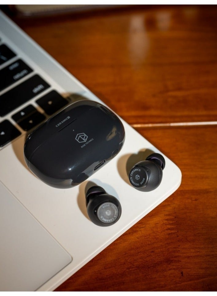 ROSESELSA Ceramics,True wireless earbuds， Wireless Earbuds with Noise Cancellation, 60ms Low Latency Gaming Earbuds, TWS Bluetooth In-Ear ANC Airbuds for PUBG/COD, Compatible with iPhone/Android - Image 3