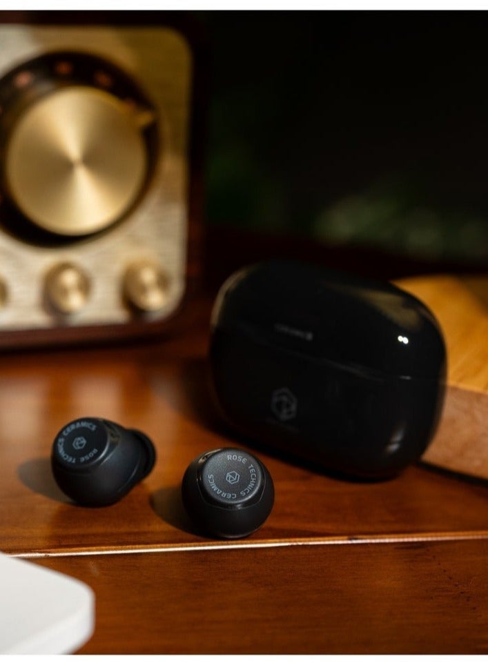 ROSESELSA Ceramics,True wireless earbuds， Wireless Earbuds with Noise Cancellation, 60ms Low Latency Gaming Earbuds, TWS Bluetooth In-Ear ANC Airbuds for PUBG/COD, Compatible with iPhone/Android - Image 2