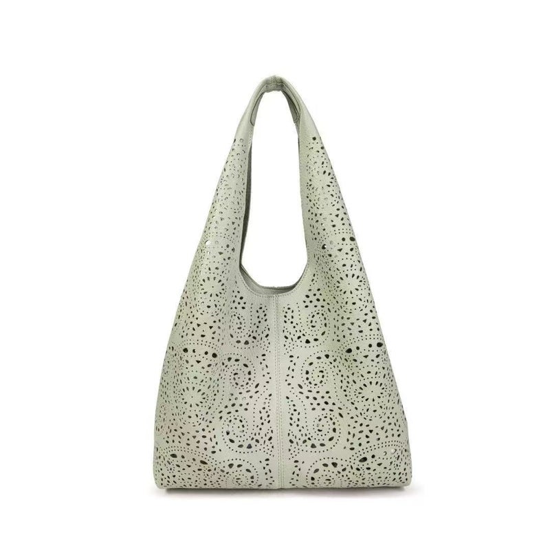 2025 Spring Retro Paisley Hollow Women'S Bag Casual Versatile Large Double Shoulder Crossbody Bag - Image 1