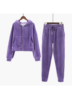 Purple suit [double-sided velvet thickened ball high quality]]