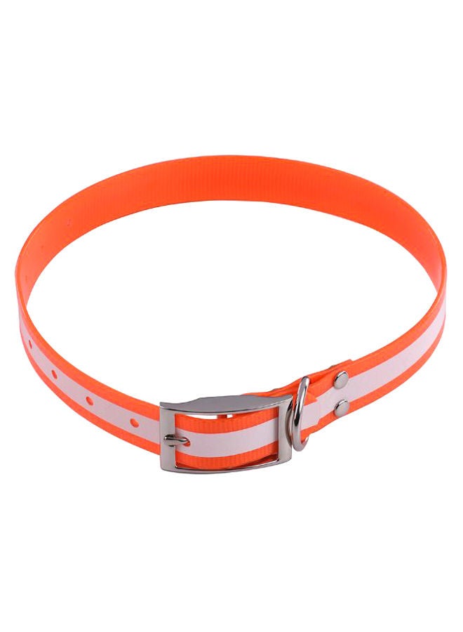 NIBEMINENT Adjustable Durable Dog Collar Orange 65centimeter