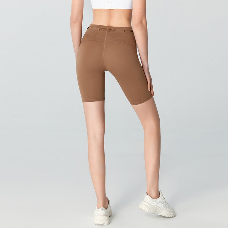 Spring And Yoga Shorts Women'S Hip-Lift Abdominal Outdoor Breathable Sports Pants Slim-Fit Slimming Cycling Shorts - Image 4