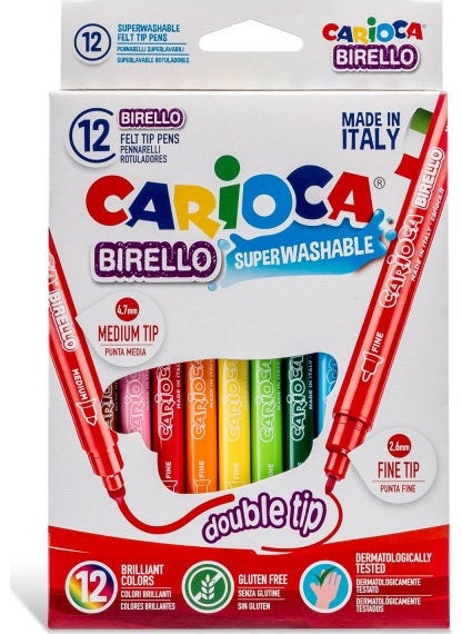 carioca Birello Jumbo Super Washable Double Ended Felt Paint Pen  - Image 1