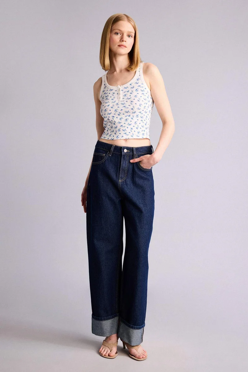 ديفاكتو Slim Fit Ribana Tank Top