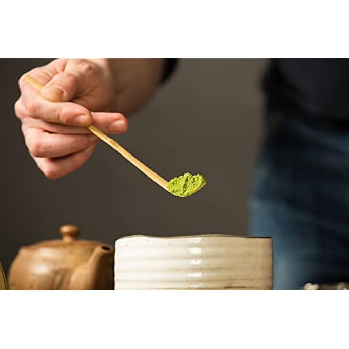 HelloBio Japanese Chashaku  2 Pcs X Bamboo Matcha Scoop For Measuring Matcha Green Tea Powder  Spoon For Traditional Tea Ceremony - Image 5