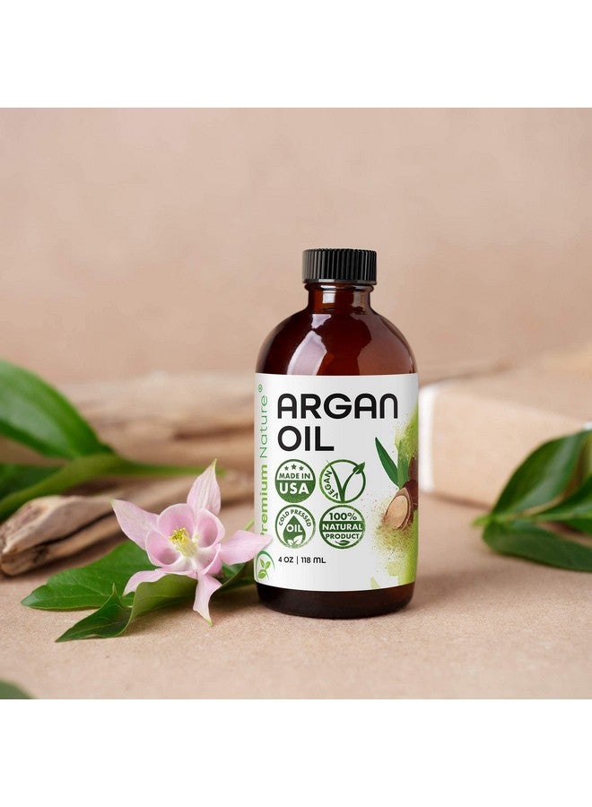 Premium Nature Argan Oil for Hair Virgin 100% Pure Cold Pressed Argon Oil Hair Serum For Hair Stimulate Growth for Dry and Damaged Hair Argan Oil for Skin Body Moisturizer Nails Protector 4 oz - Image 5