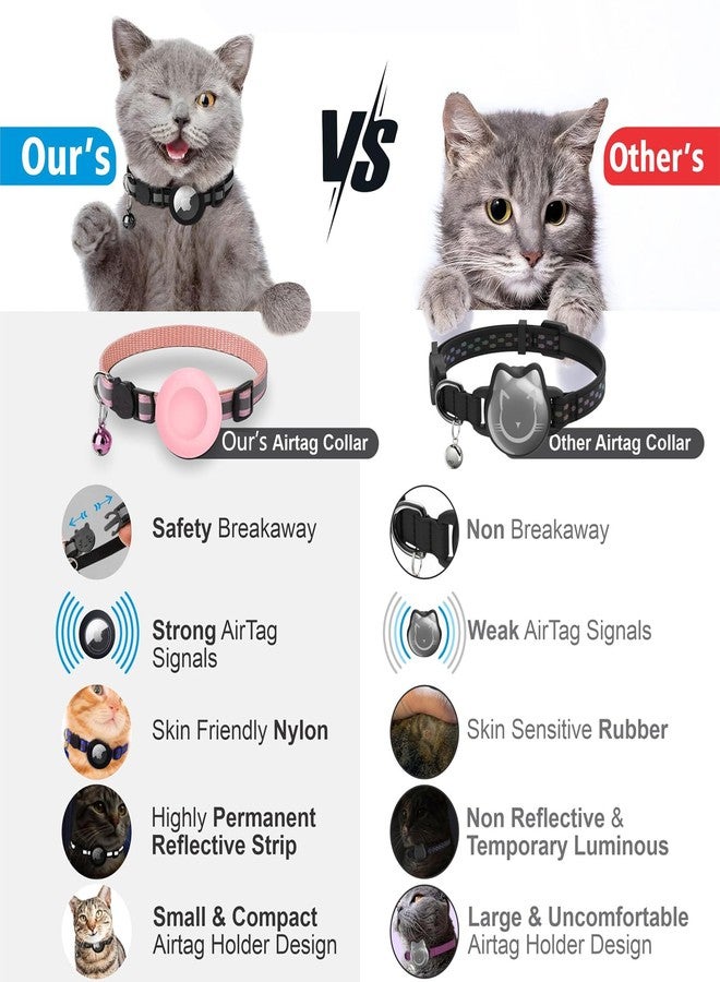FFZDENA 2 Packs Breakaway Cat Collar, Shockproof, Ultra-Durable, Plastic & Silicone Pet Collar Case for Air Tags - Image 5