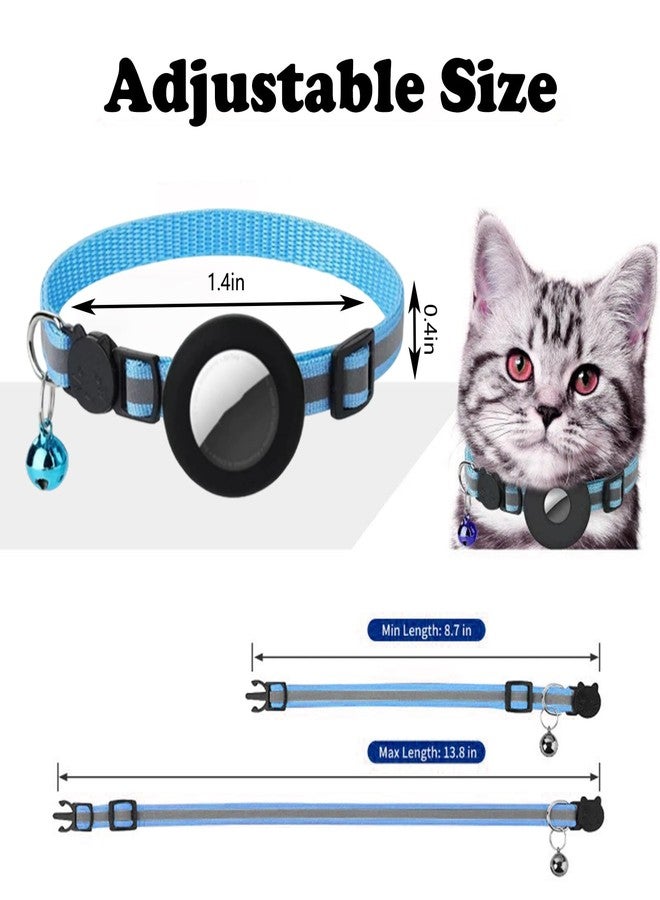 FFZDENA 2 Packs Breakaway Cat Collar, Shockproof, Ultra-Durable, Plastic & Silicone Pet Collar Case for Air Tags - Image 2