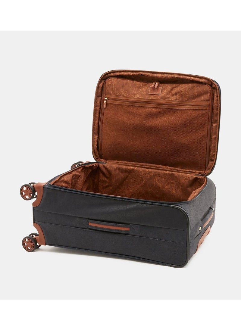 جامب New Uppsala Soft Expandable Suitcase Luggage Trolley 68cm Medium Navy Blue  - Image 3