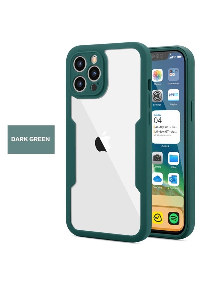 iPhone 14 Pro Case Green 360 Degree Full Body Protection - Image 2