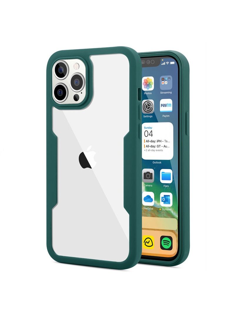 iPhone 14 Pro Case Green 360 Degree Full Body Protection - Image 1