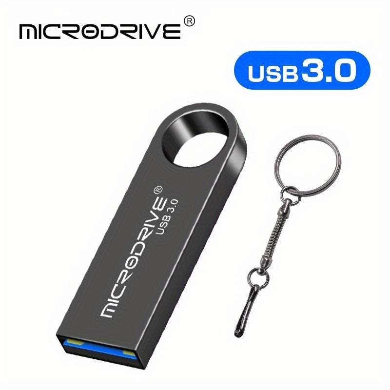 مايكرو درايف فلاشة معدنية صغيرة USB 3.0 | سعة 16 جيجابايت، 32 جيجابايت، 64 جيجابايت، 128 جيجابايت - رفيق بيانات موثوق - Image 1