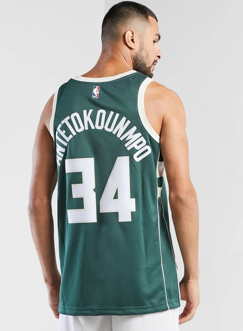 Nike Men's Dri-FIT NBA Swingman Milwaukee Bucks Icon Edition Jersey - 2022/23