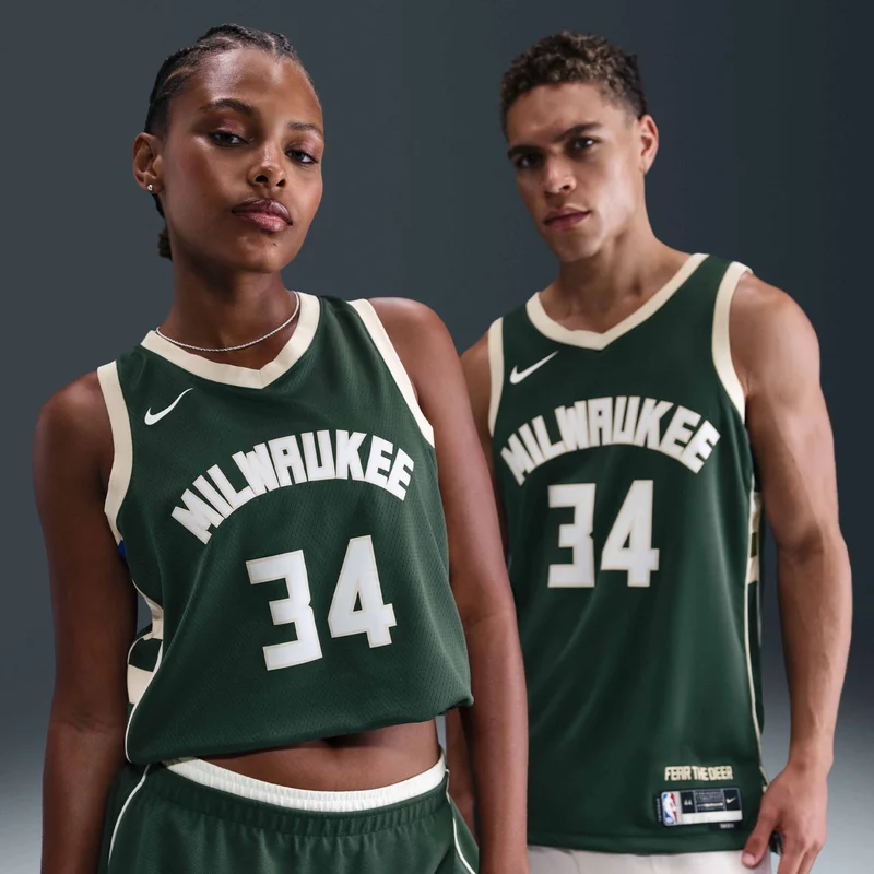 Men's Dri-FIT NBA Swingman Milwaukee Bucks Icon Edition Jersey - 2022/23