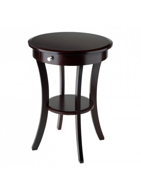 Winsome Wood Sasha Accent Table, Cappuccino(color may slightly vary), 20 in x 20 in x 27 in
