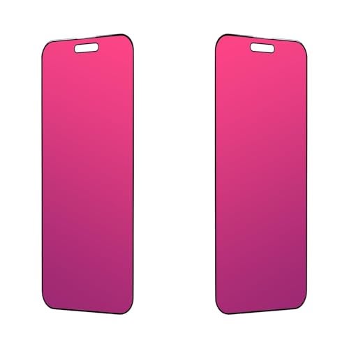 EGKimBa Privacy Screen Protector for iPhone 16 Plus 15 Plus 14 Pro Max 67 inch Gradient AntiBlue Light Tempered Glass 2 Packs - Image 1