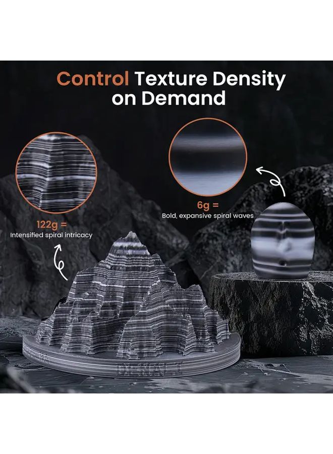 خيط طابعة ثلاثية الأبعاد من إريون PLA 1 كجم عالي السرعة بلون قوس قزح متغير مطفأ على بكرة ملتوية - Image 4