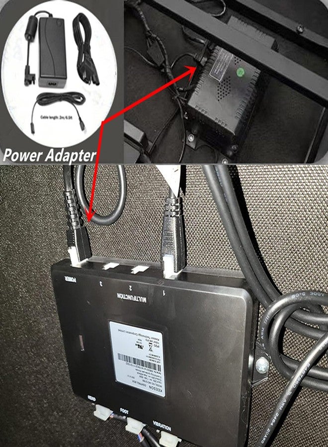 Ousaly 29V Power Adapter 2-Pin for Okin Serta Ergomotion Keeson Control Box CB4620 MC121BS MC120PR MC120BS MC232 02-290020 83488 CB1220 LT-26975 Adjustable Bed Base Class 2 Power Supply - Image 3