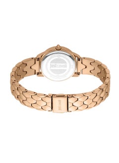 Just Cavalli ساعة معصم نسائية مستديرة الشكل من الفولاذ المقاوم للصدأ JC1L258M0255 - 28 مم  - Image 3