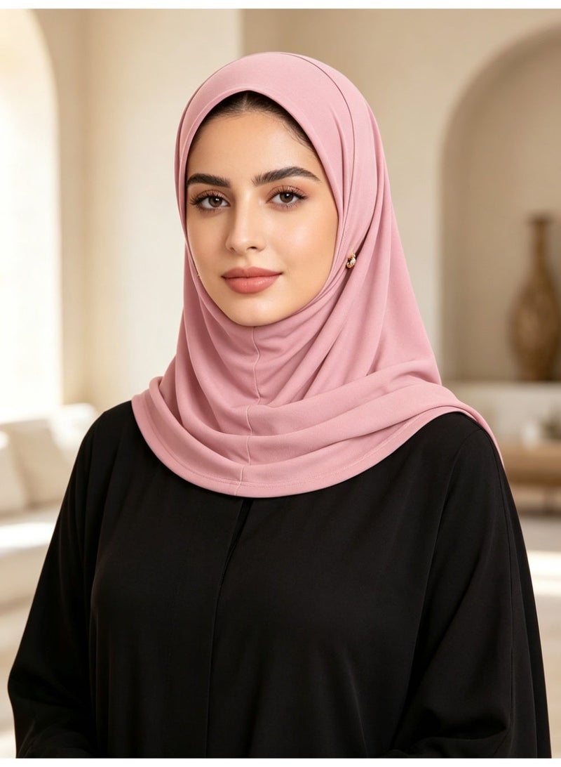 Otilli 2 PCS Muslim Hijab for Women Breathable Headscarf Lightweight Stretch Instant Hijabs Suitable For Daily Wear And Sun Protection For Dress - Image 4