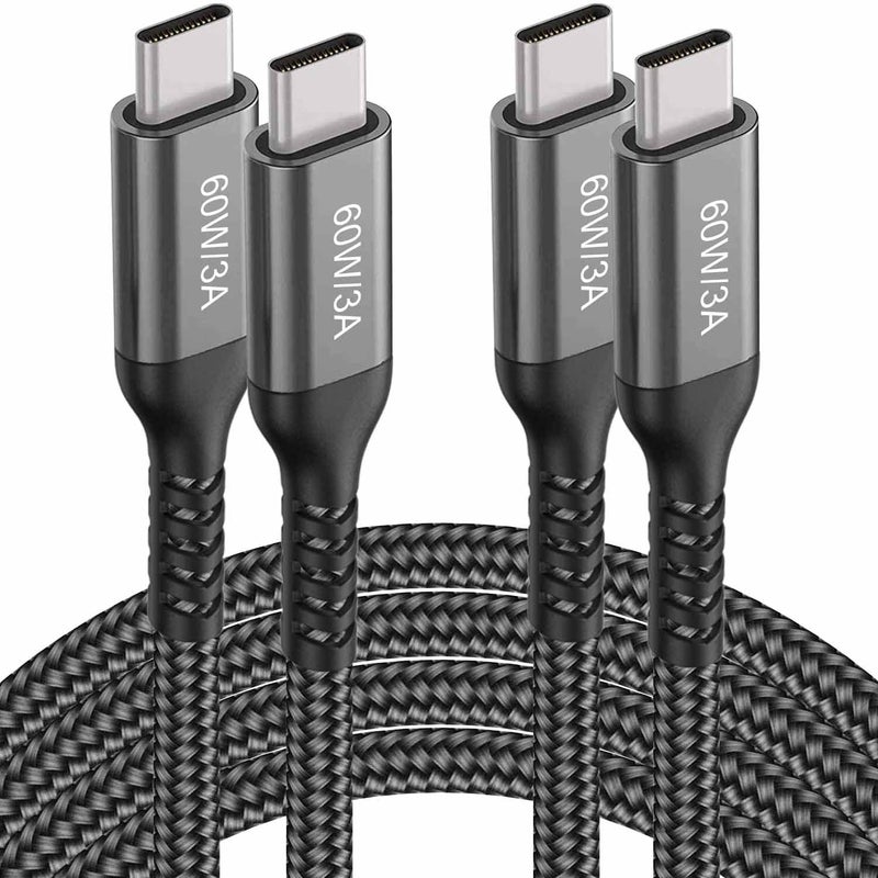 Grtoeud USB-C to USB-C Cable (15FT 2PACK 60W) Long Cable,Fast Charging Cord for iPhone 15 Pro,Samsung Galaxy S23/S22/Z Fold 3,Note 20 Ultra/10 Lite,Google Pixel 6 Pro,OnePlus 9 Pro,Sony Xperia 5,Dual Type-C - Image 1