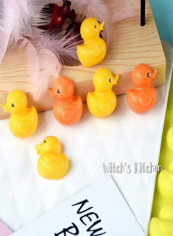 HiParty 2Pcs 16 Cavities Rubber Duck Candy Molds, Yellow Duck Silicone Chocolate Fondant Mold for Cupcake Decoration Gummy Fat Bomb Crayon Melt Mini Soap Ice Cube Trays (Random Color) - Image 5