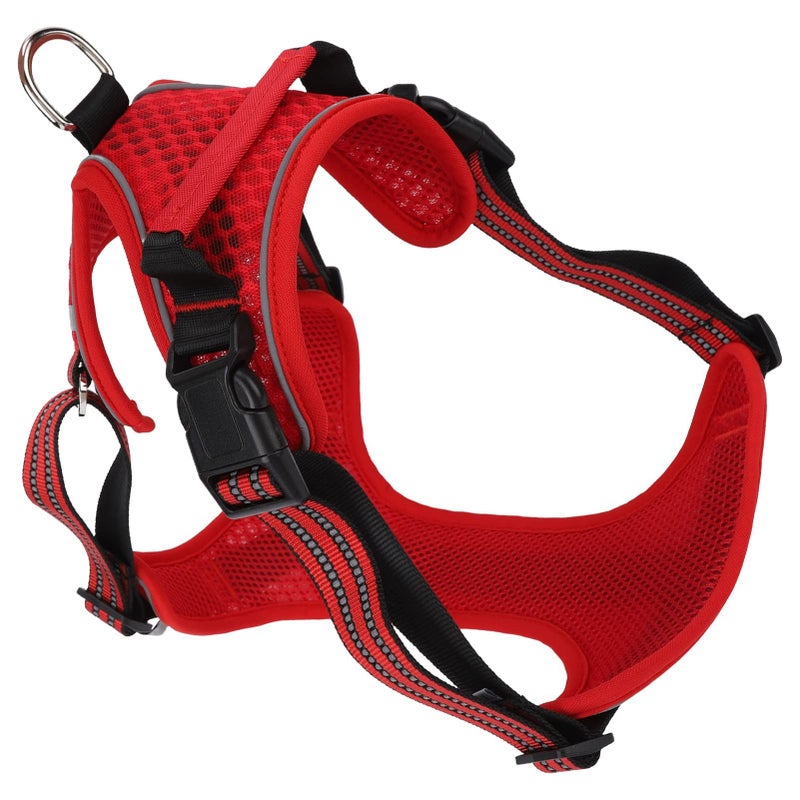 Adjustable Reflective Dog Harness Vest Medium Size For Outdoor Walking And Training - Image 4