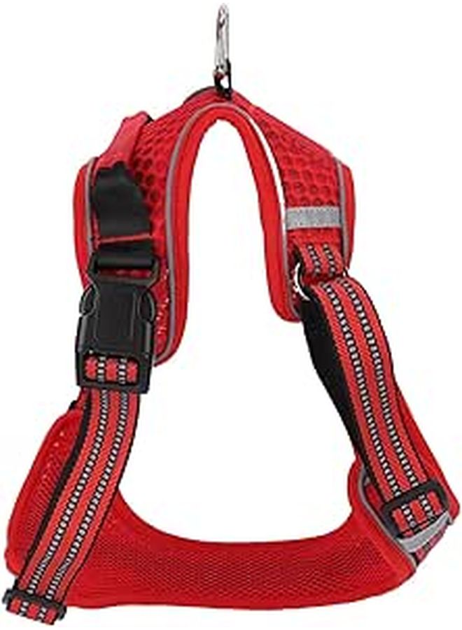 Adjustable Reflective Dog Harness Vest Medium Size For Outdoor Walking And Training - Image 1