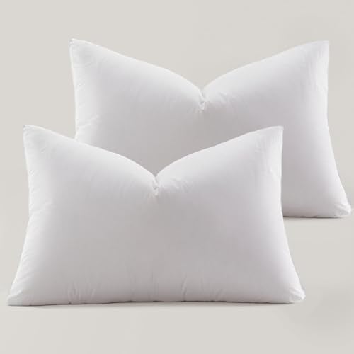 Globon Ultra Soft Down Pillow Standard Size Set of 2, Premium Down Filled Bed Pillow for Sleeping, 100% Cotton Shell 500 Thread Count 700 Fill Power, Hotel Collection Down Feather Pillow 20" x 26" - Image 1